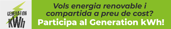 Energia renovable i compartida a preu de cost. Participa!